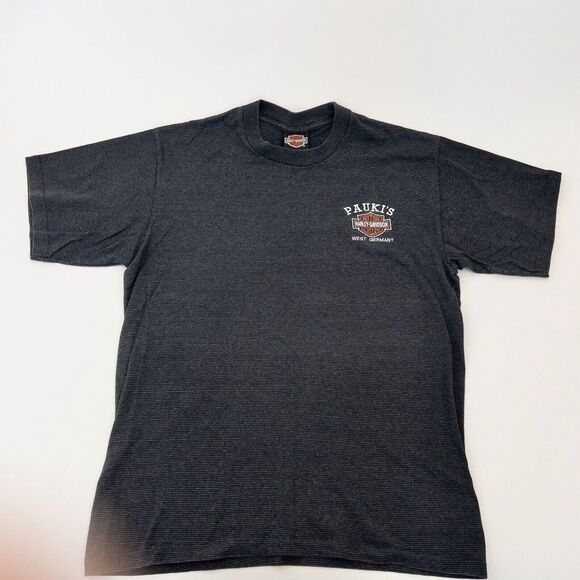 Vintage Harley Davidson West Germany Paukis T-Shirt Made‎ In USA Mens Large - Picture 1 of 6